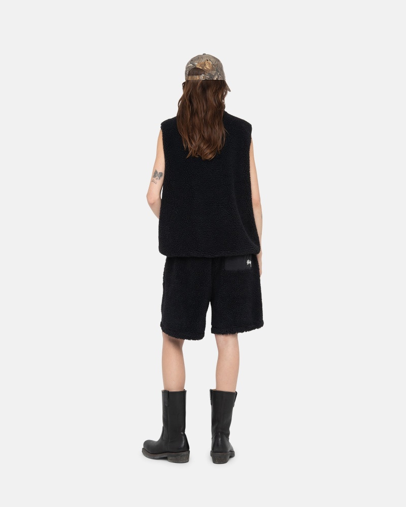 Short Stussy Sherpa Negras | 17432-PFNO