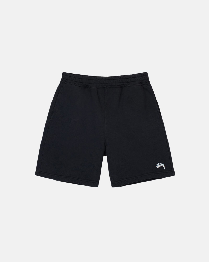 Short Stussy Stock Logo Negras | 50879-WPYQ