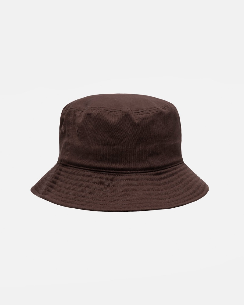 Sombreros Stussy Bucket Big Stock Chocolate | 96021-ZNGY