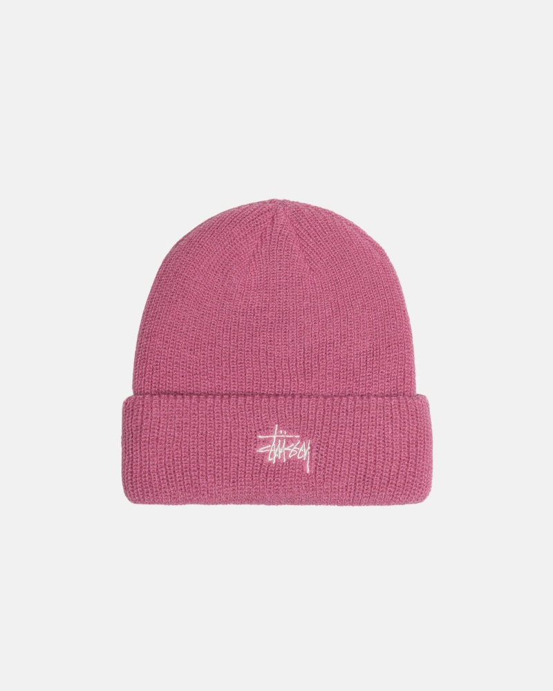 Sombreros Stussy Cuff Beanie Basic Rosas | 96847-VKFX