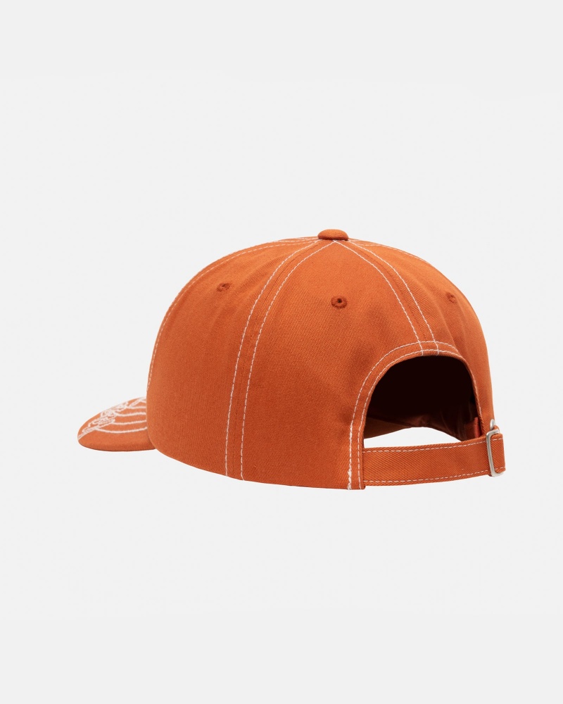 Sombreros Stussy Low Pro Basic Stitch Strapback Naranjas | 29857-ZXTA