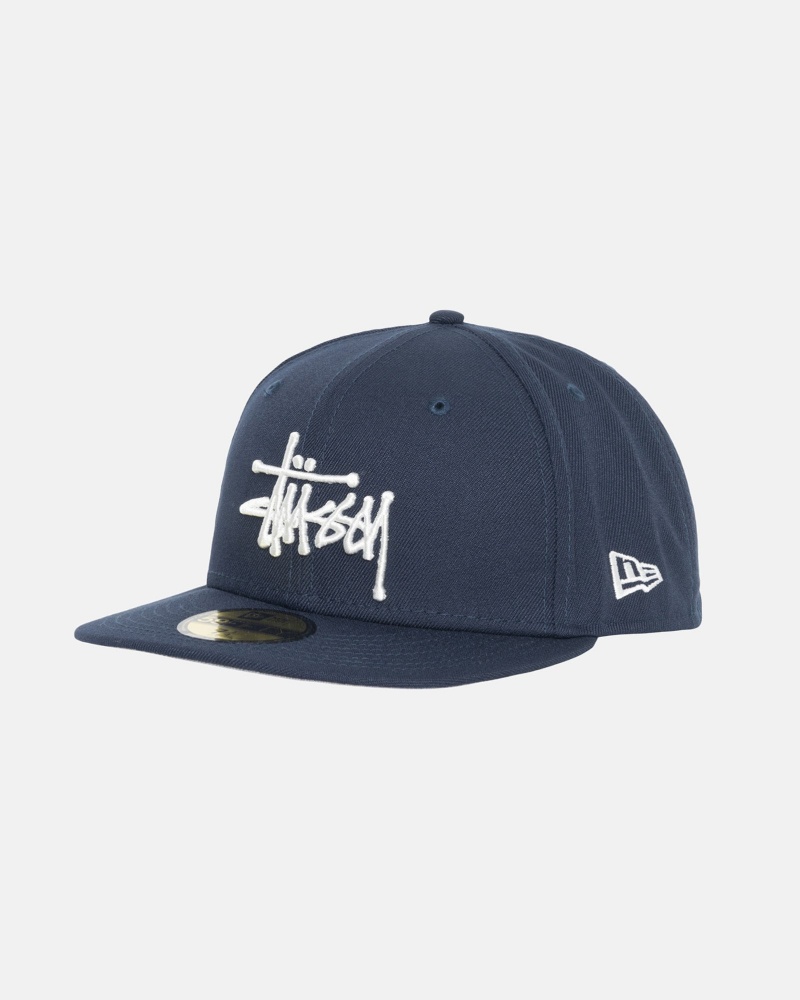 Sombreros Stussy New Era 59fifty Authentic Azul Marino | 97642-PTBY