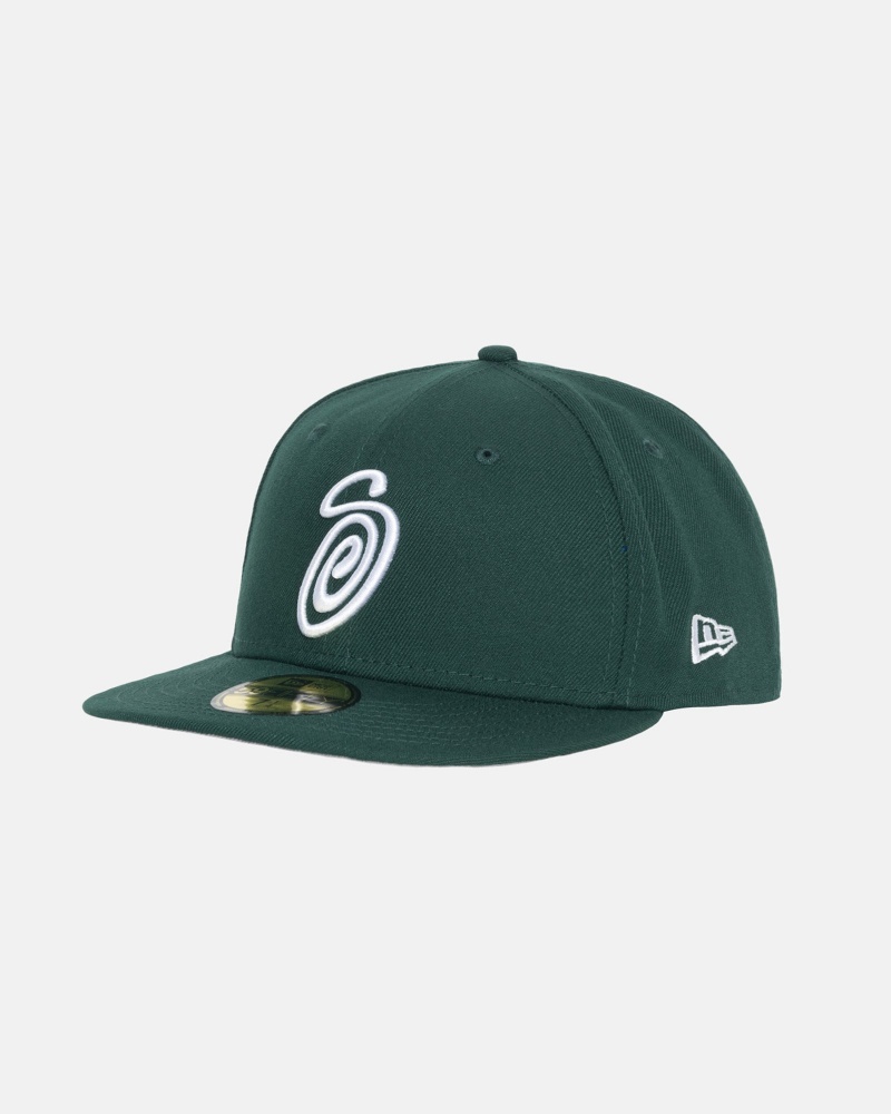 Sombreros Stussy New Era 59fifty Curly S Verde | 83157-PEDR