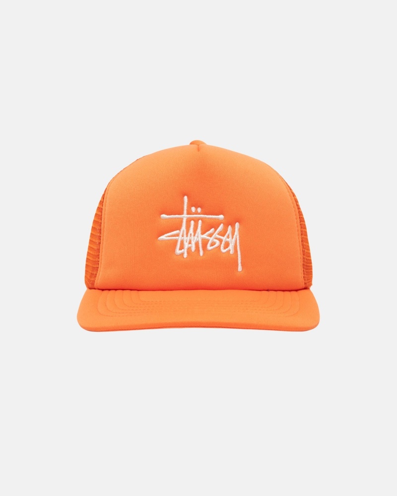 Sombreros Stussy Trucker Big Basic Snapback Naranjas | 41568-CBMU