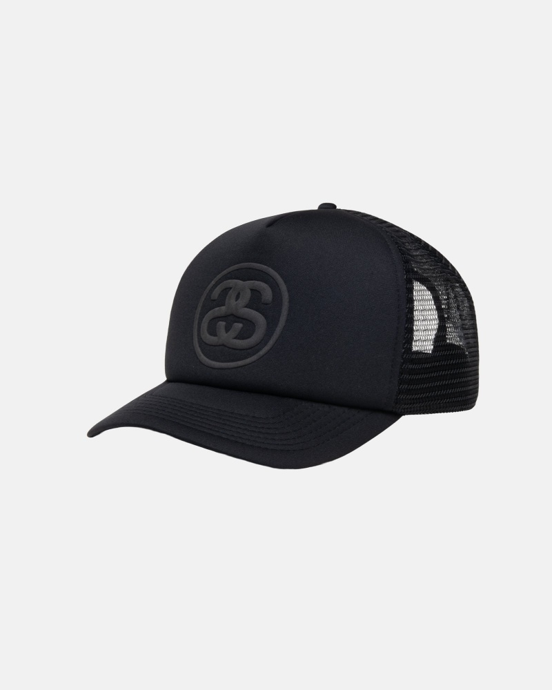 Sombreros Stussy Trucker Ss-Link Snapback Negras | 45320-VOUP