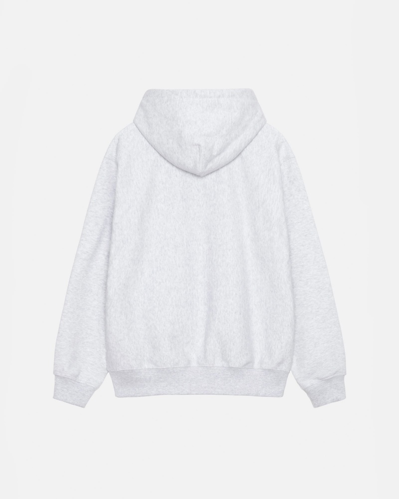 Sudadera con Capucha Stussy Basic Applique Gris | 36972-EASJ