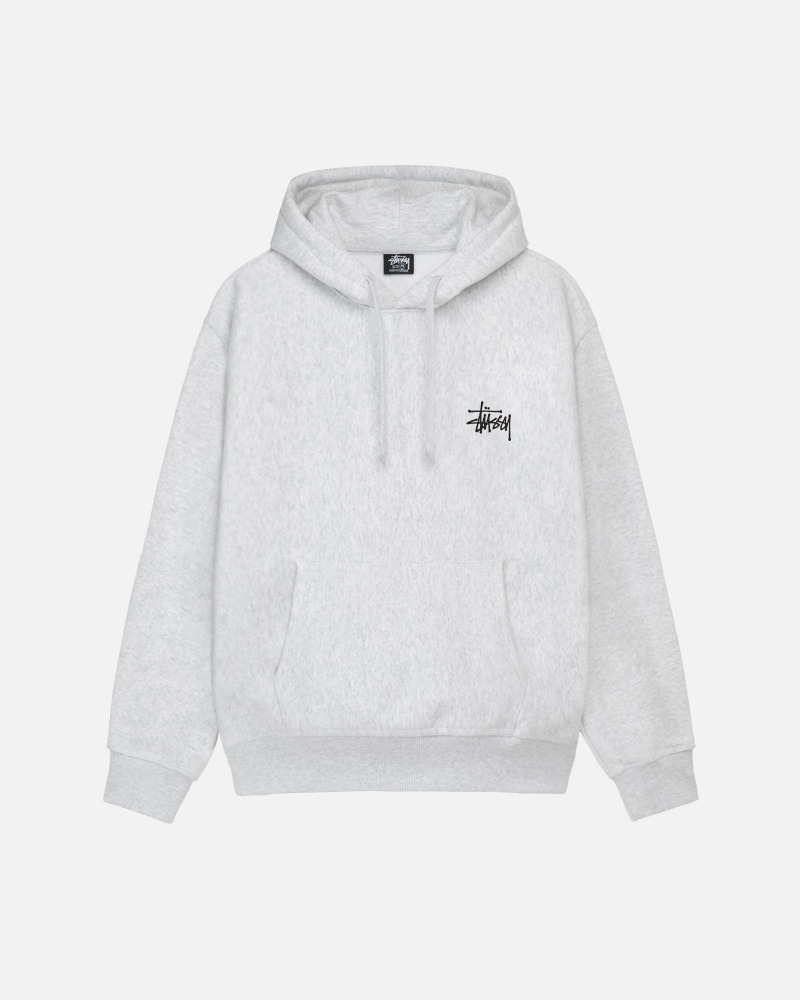 Sudadera con Capucha Stussy Basic Gris | 04385-JLHU