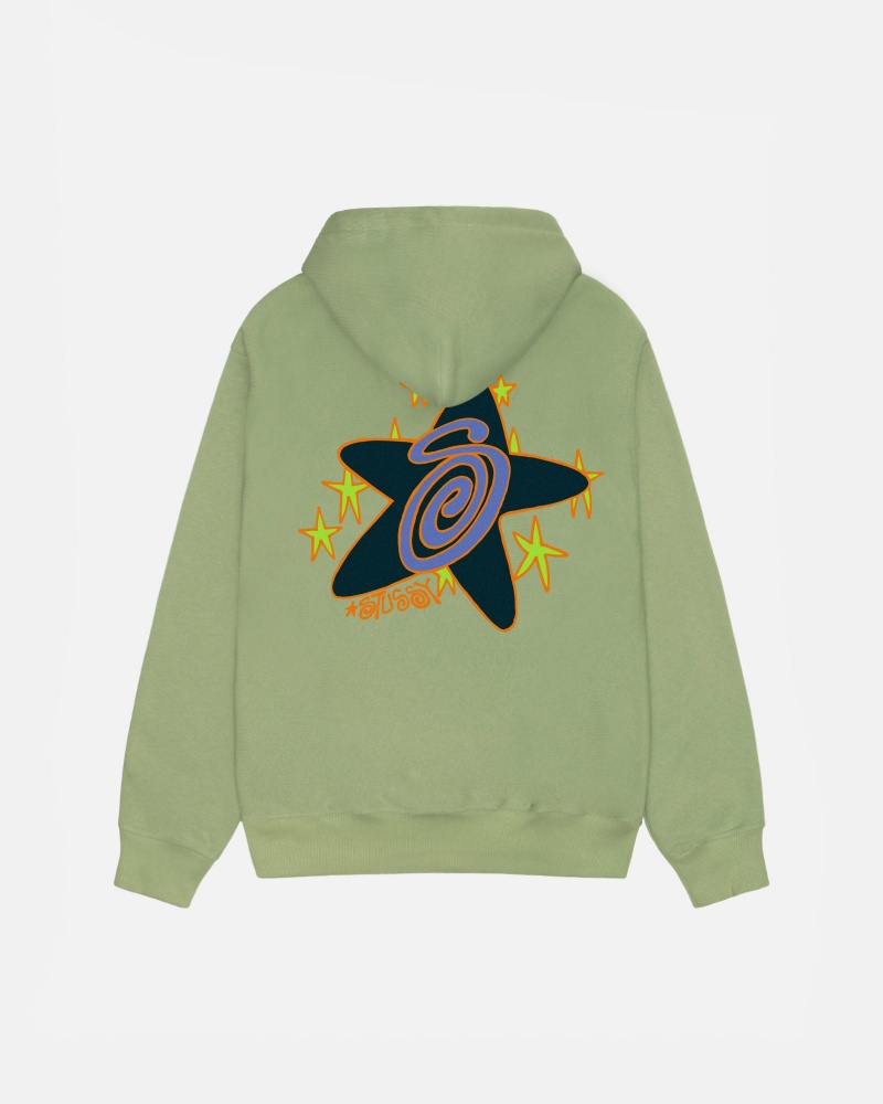 Sudadera con Capucha Stussy Galaxy Verde | 29863-SRDM