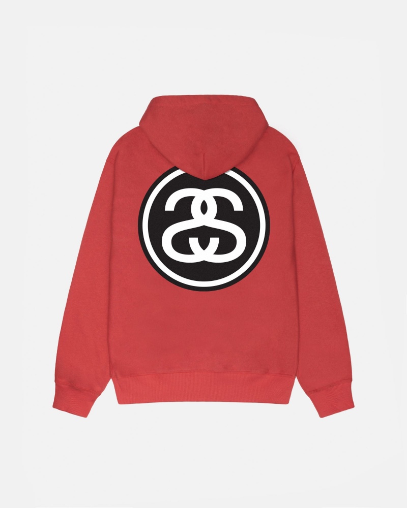 Sudadera con Capucha Stussy Ss-Link Zip Rojas | 09186-HNYD