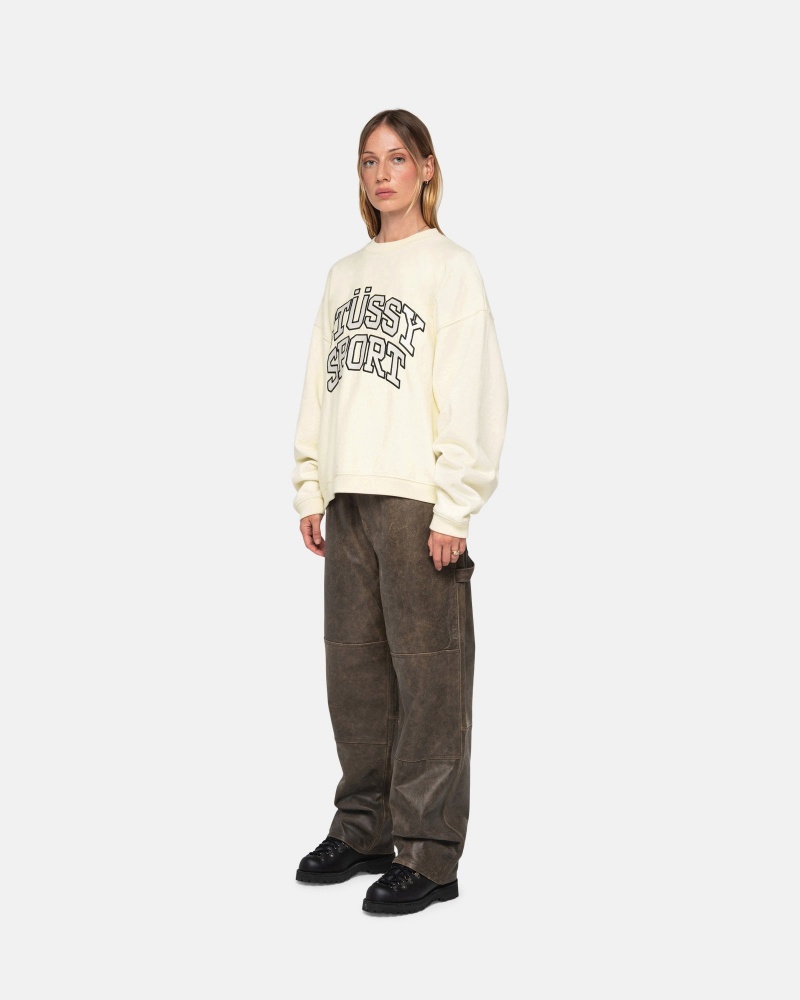 Sudaderas Stussy Stüssy Deporte Relaxed Oversized Crew Blancas | 45107-EDVP