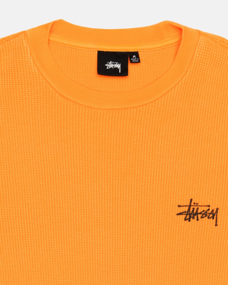 Suéteres Stussy Basic Stock Ls Thermal Albaricoque | 10275-ARTK