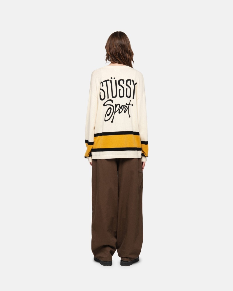 Suéteres Stussy Hockey Beige | 84570-GJTF