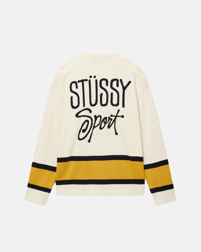 Suéteres Stussy Hockey Beige | 84570-GJTF