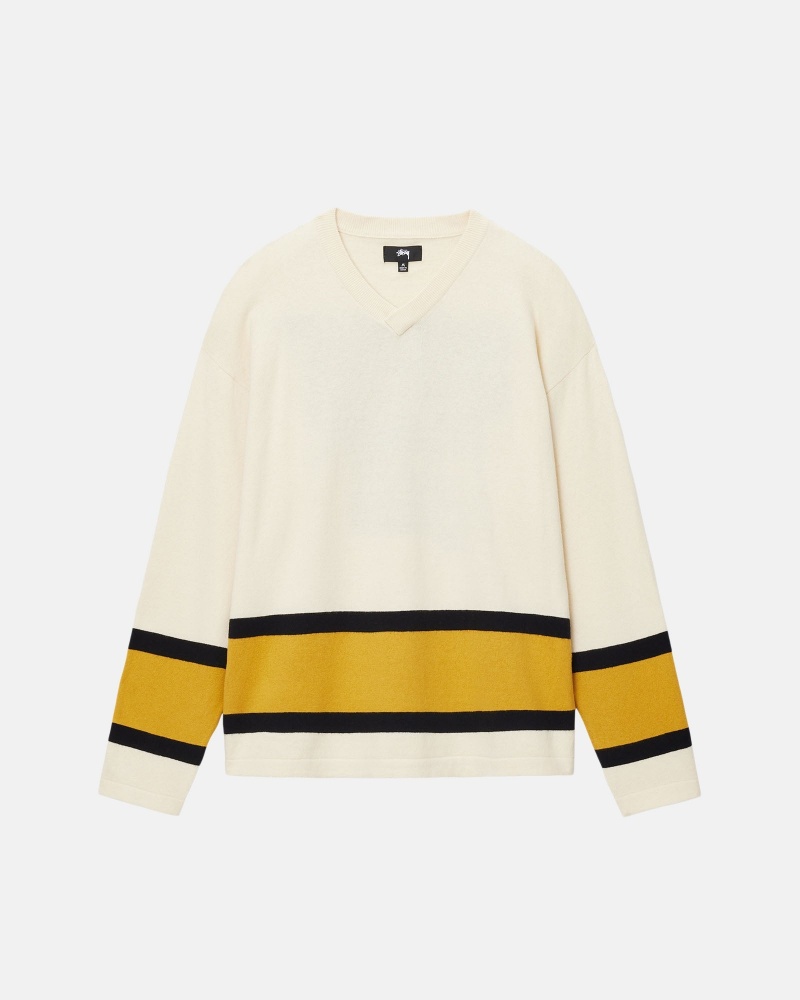 Suéteres Stussy Hockey Beige | 84570-GJTF