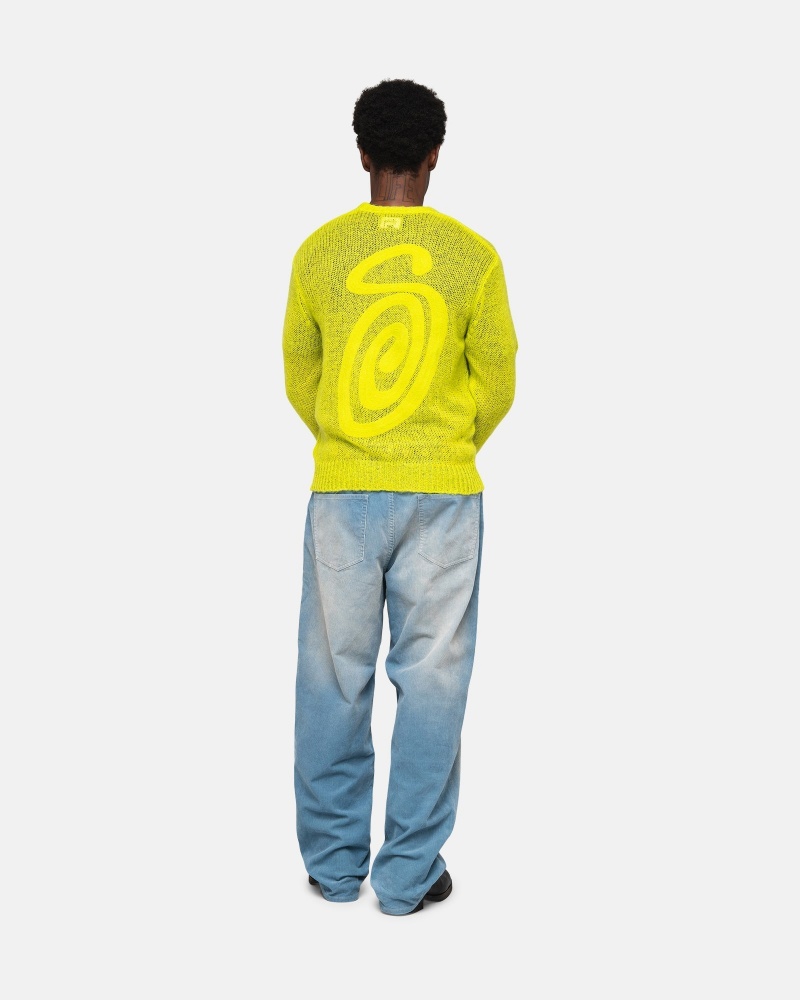 Suéteres Stussy S Loose Knit Verde Claro | 14076-UDJM