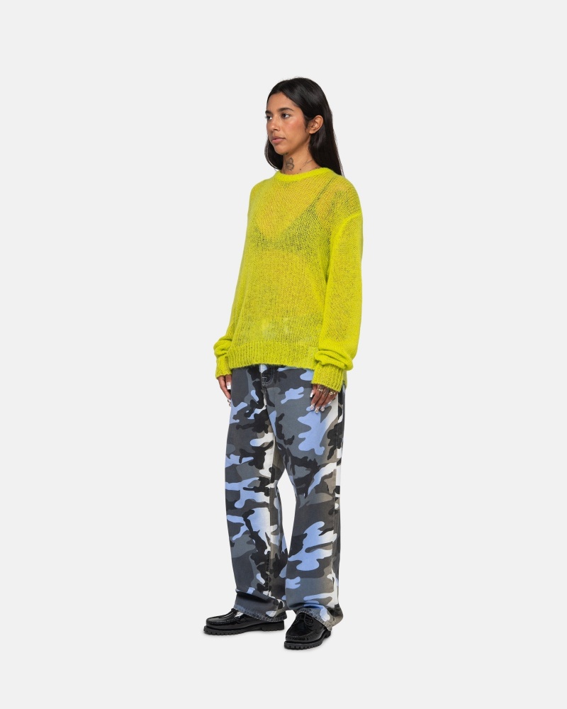 Suéteres Stussy S Loose Knit Verde Claro | 14076-UDJM