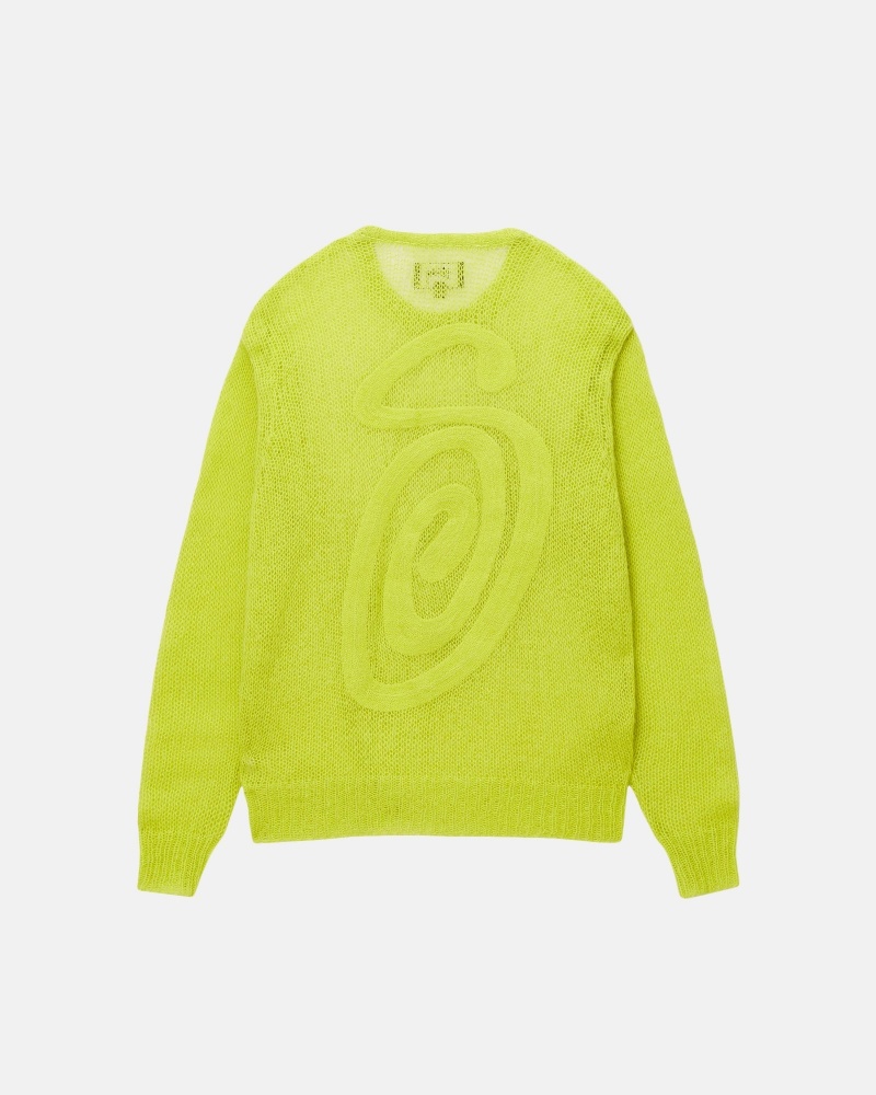 Suéteres Stussy S Loose Knit Verde Claro | 14076-UDJM